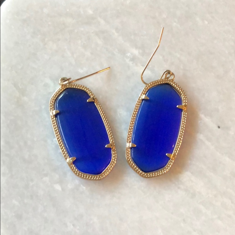 Kendra Scott royal blue earrings